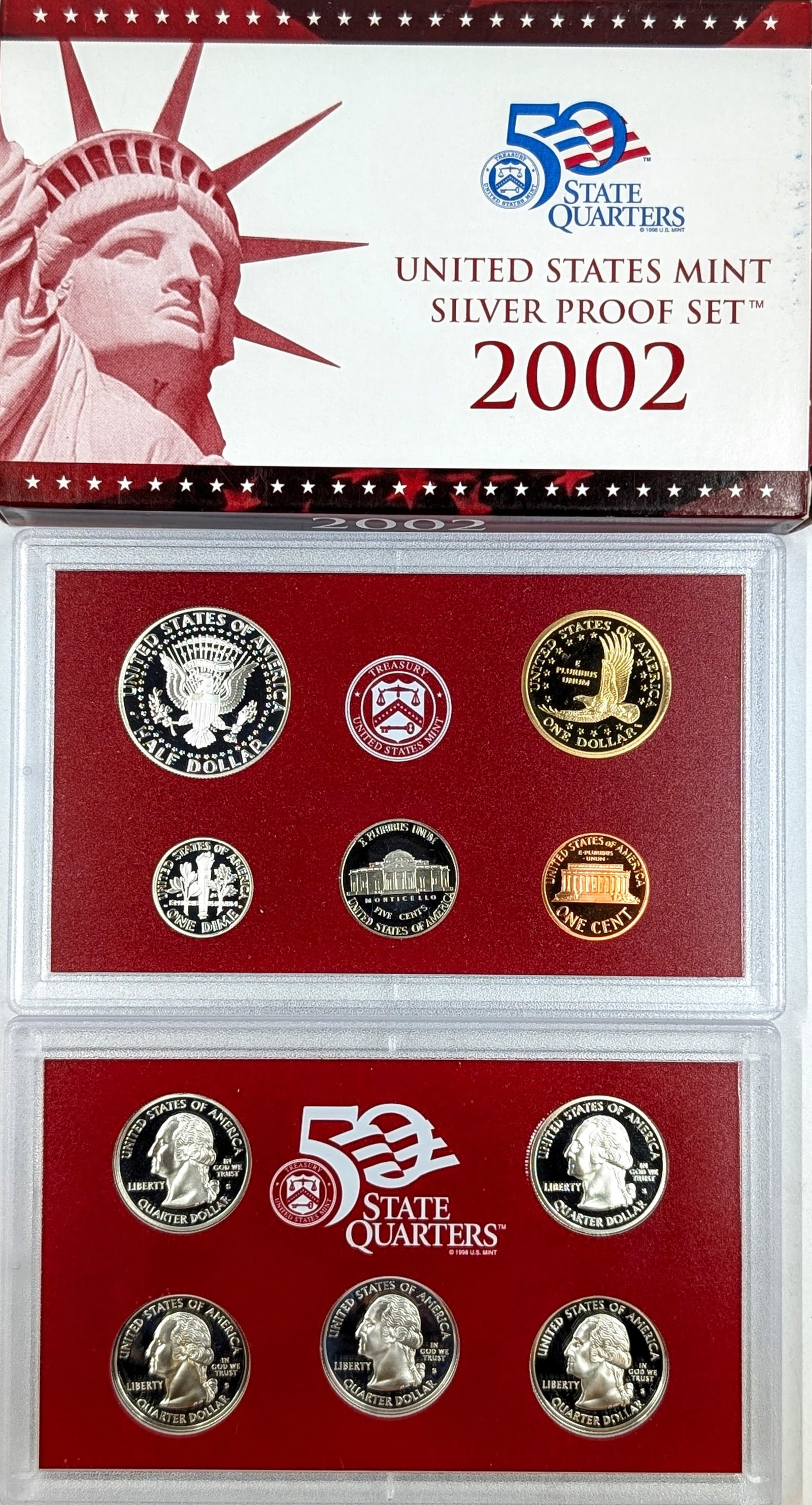 2002 US Mint Silver Proof Set - 2