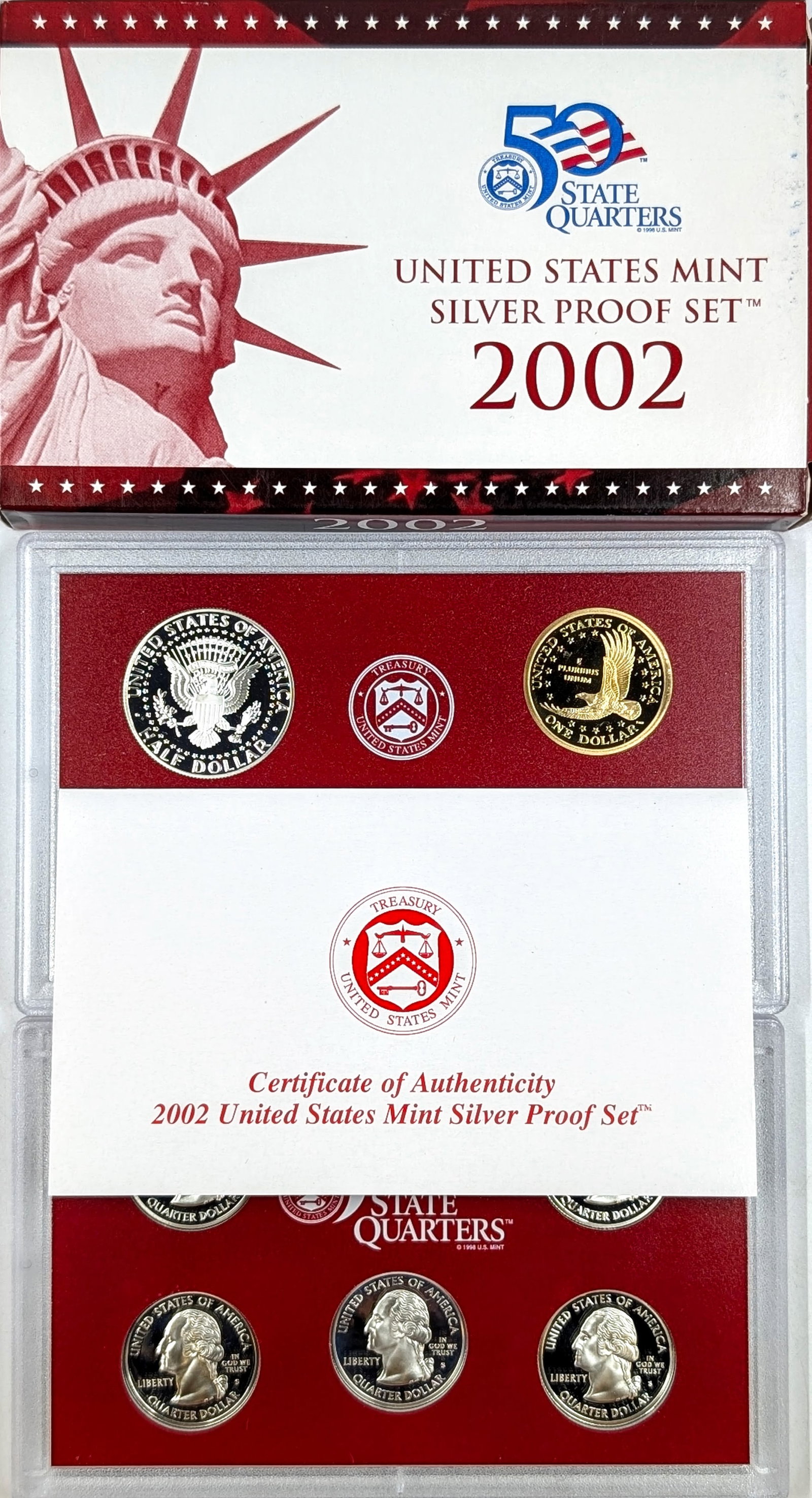 2002 US Mint Silver Proof Set - 3
