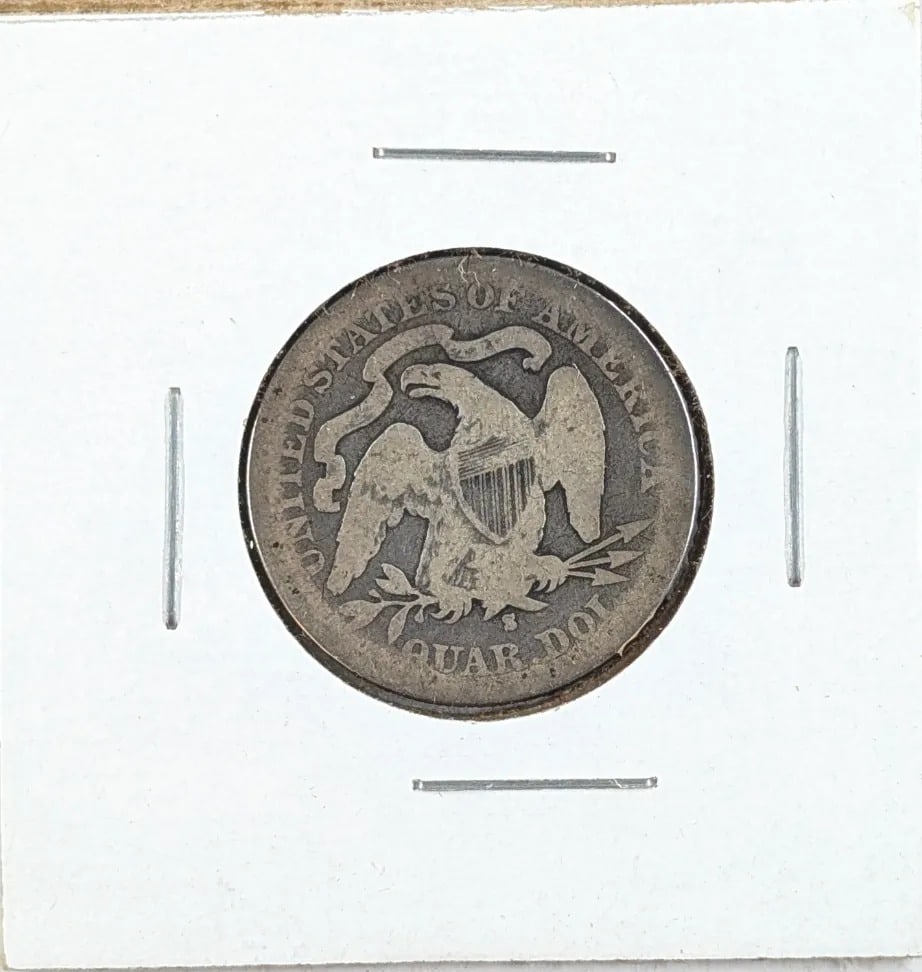 1891-S Silver Seated Liberty Quarter - 2