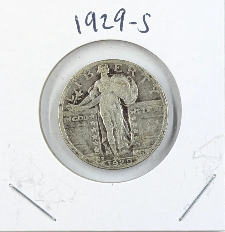 1929-S Silver Standing Liberty Quarter: _