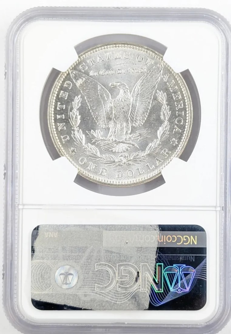 NGC 1886 MS 63 Morgan Silver Dollar - 2