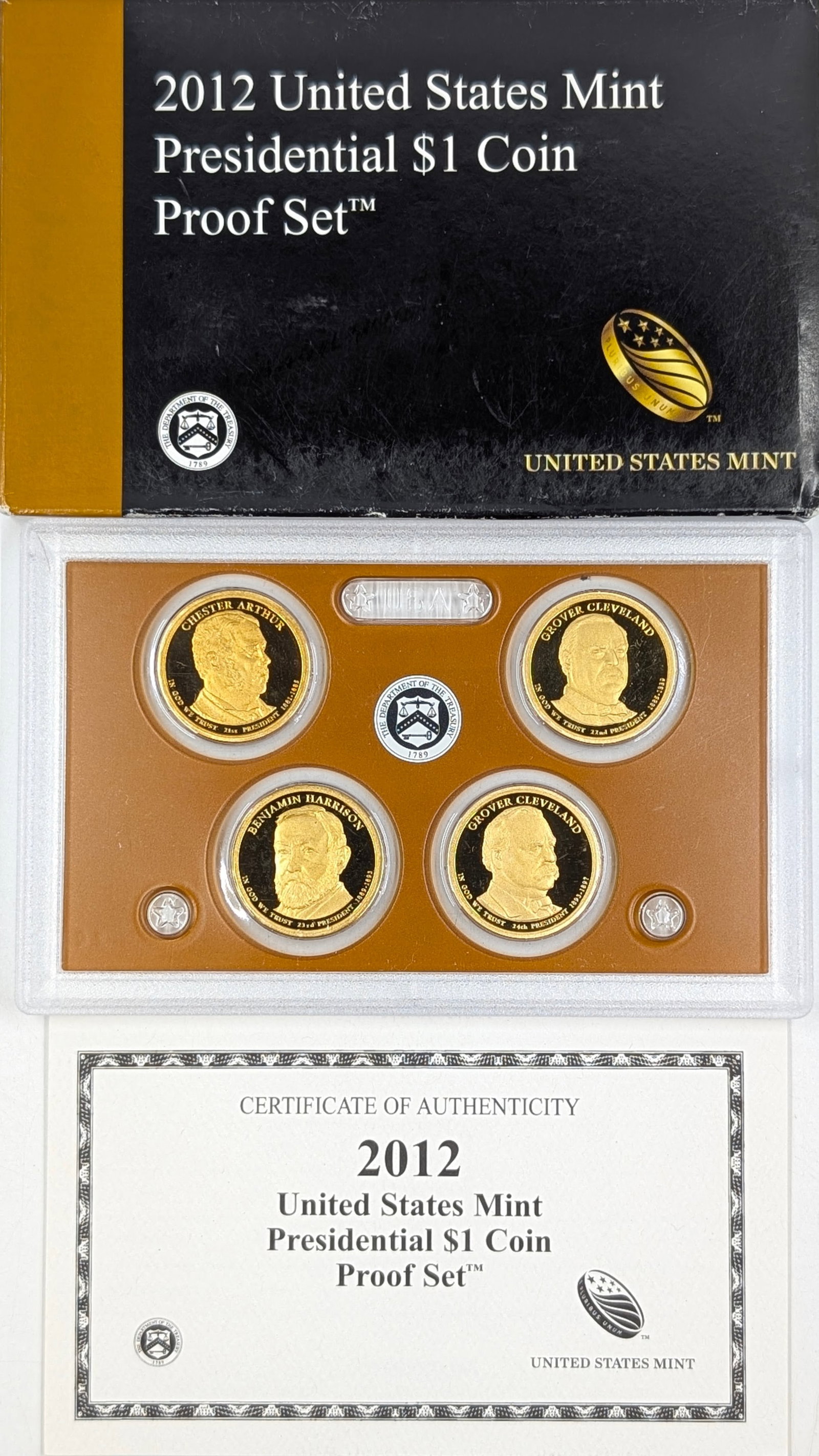 2012 US Mint Presidential $1 Coin Proof Set: _