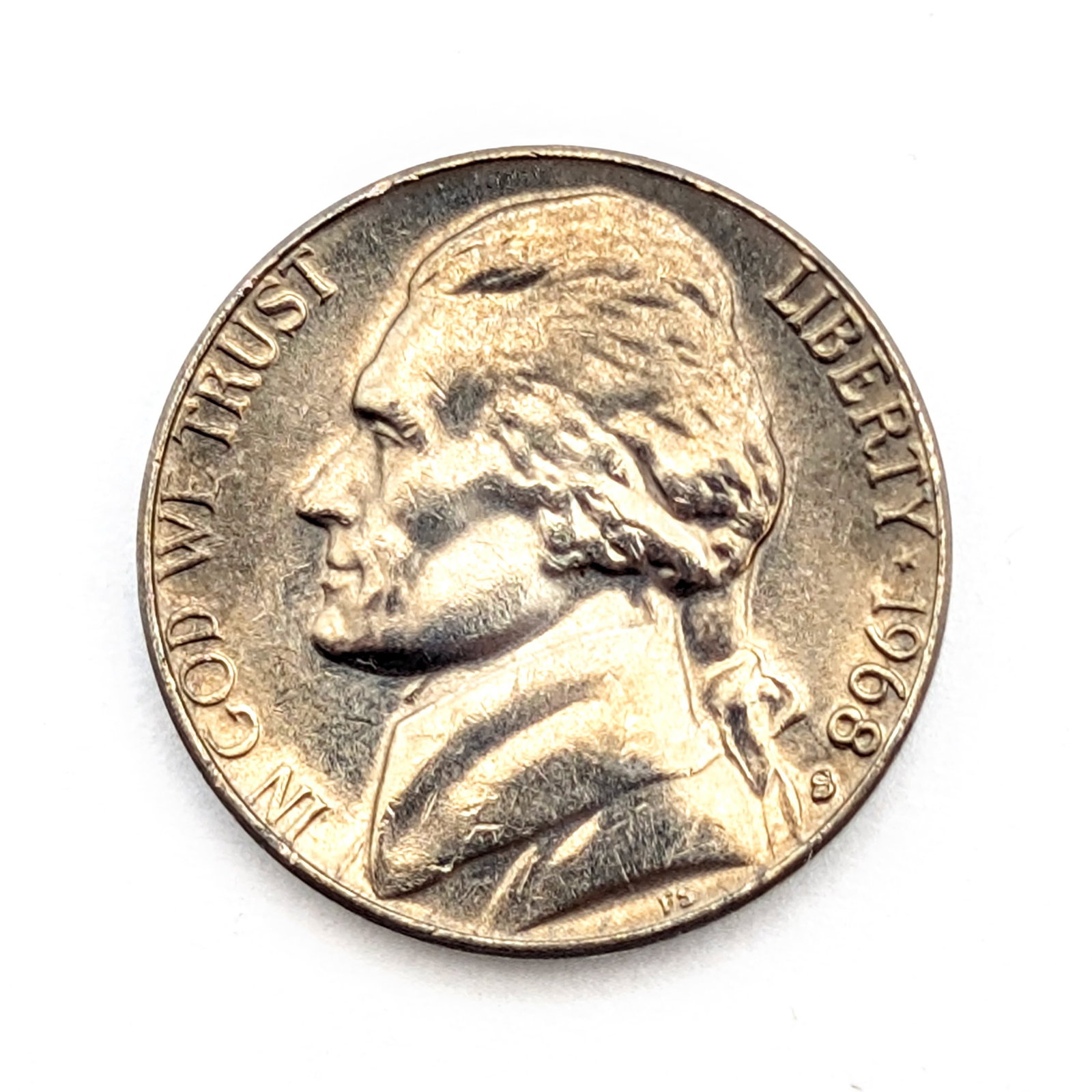 Tube of 40- 1968-S Uncirculated Jefferson Nickels - 2