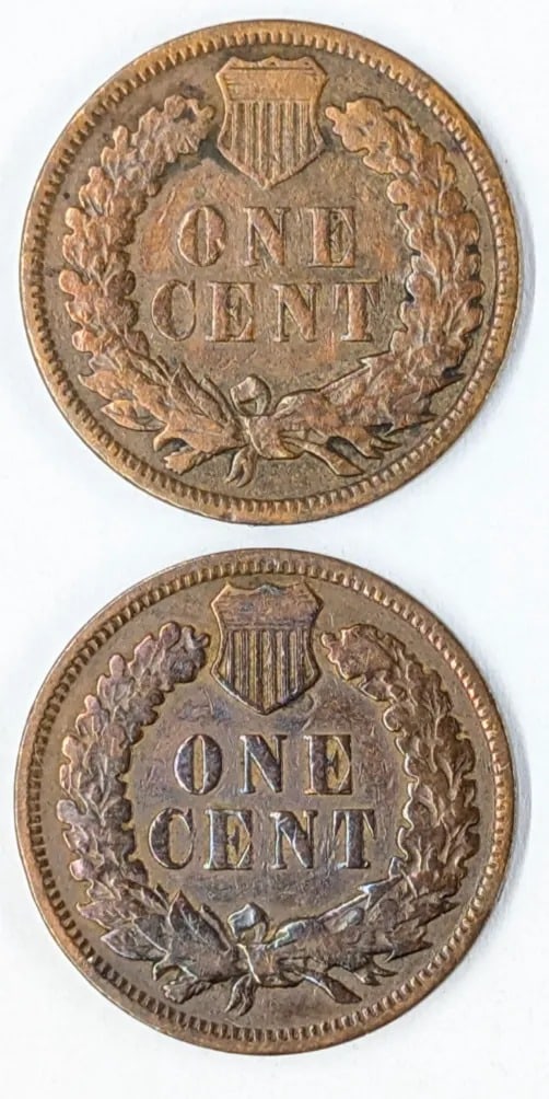 Lot of 2 Indian Cents- 1905, 1906 - 2