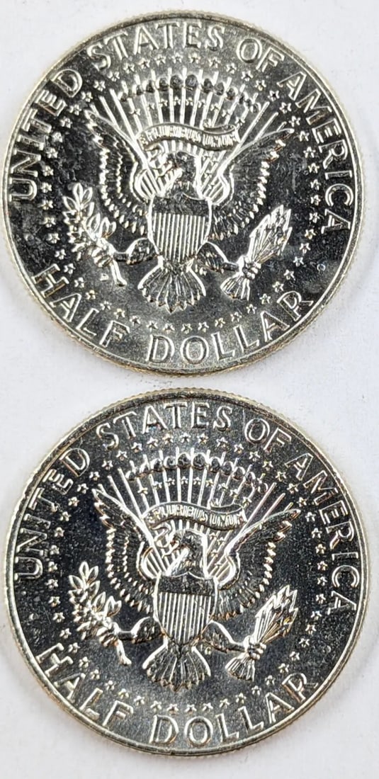 Lot of 2 1964 Uncirculated Silver John F Kennedy Half Dollars - 2