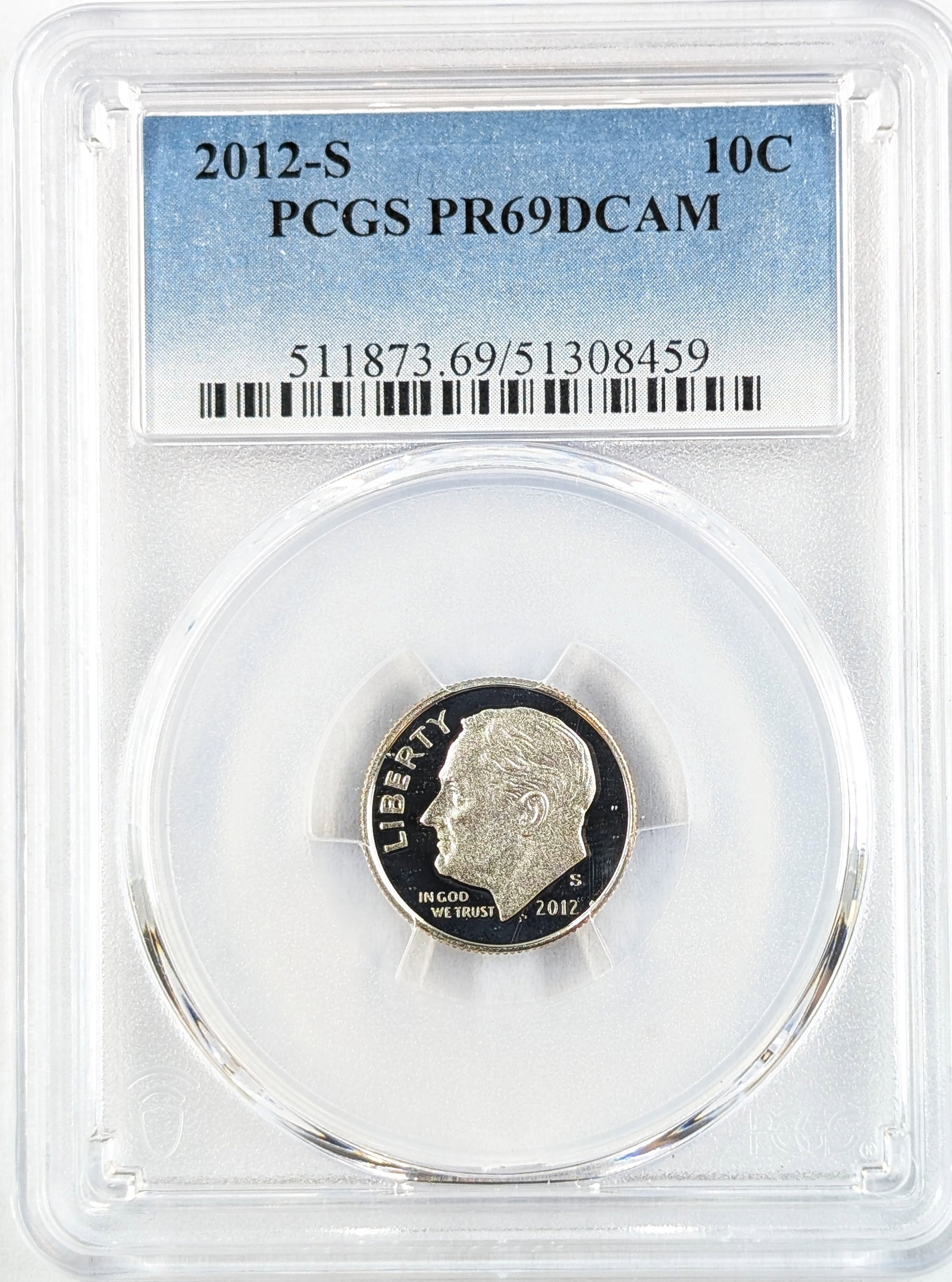 PCGS 2012-S PR 69 Roosevelt Dime: _