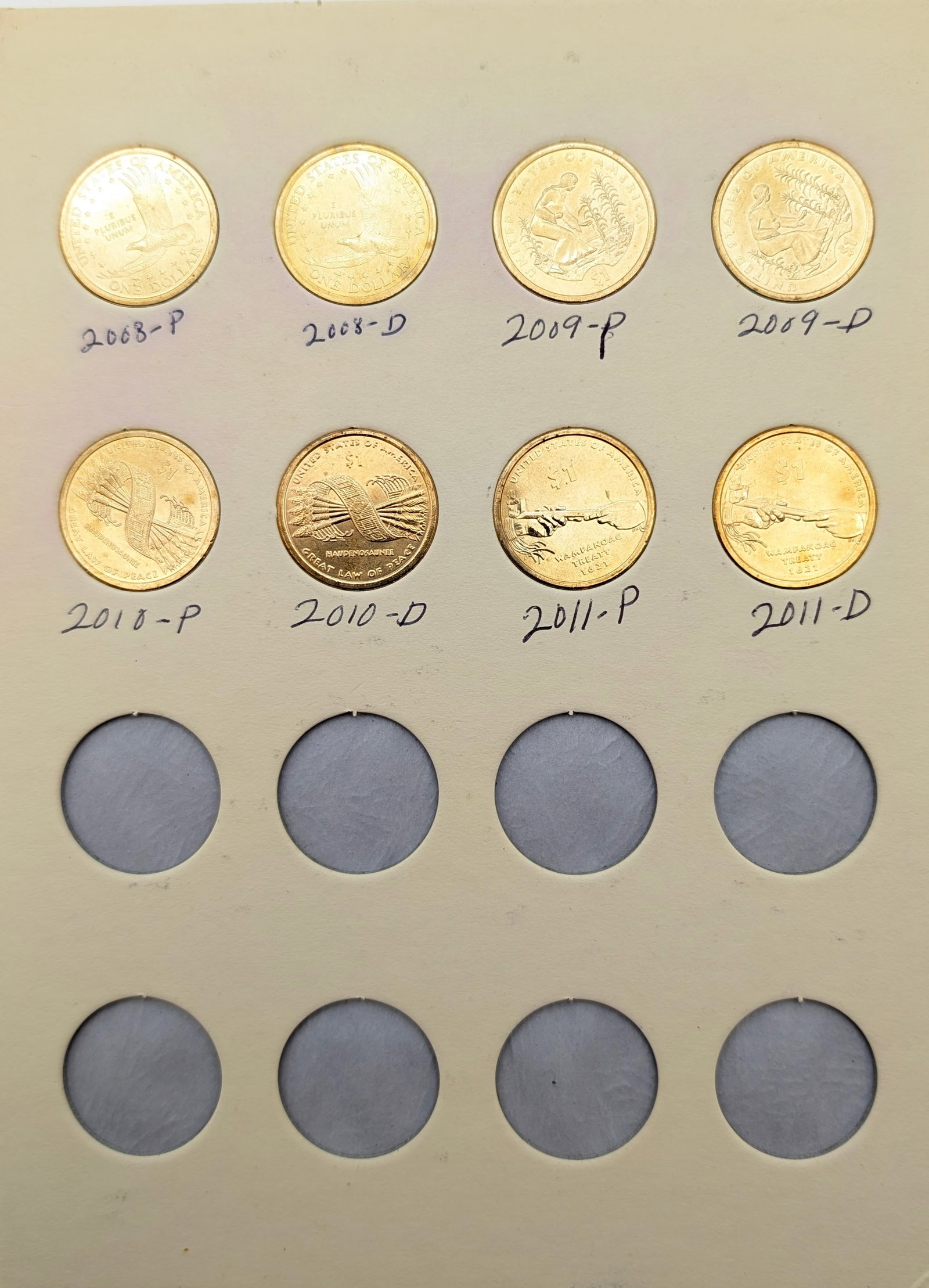 Littleton Sacagawea Dollars 2000- Coin Album - 3