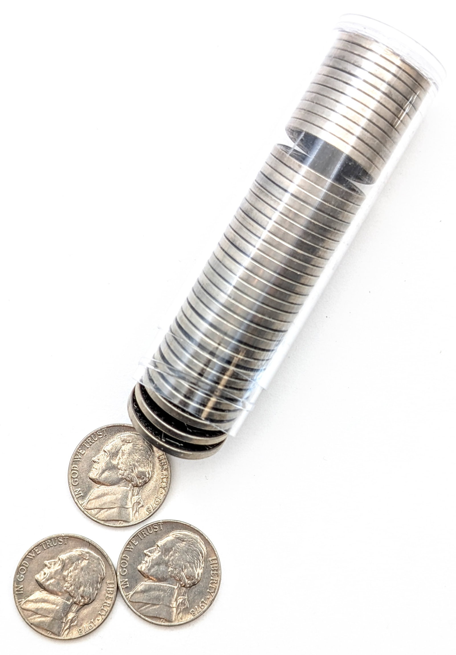 Tube of 40- 1978 Jefferson Nickel- Some Uncirculated: _