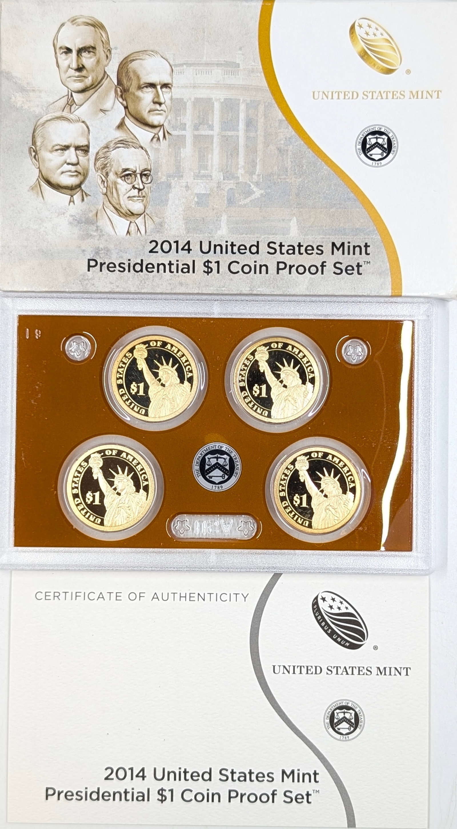 2014 US Mint Presidential $1 Coin Proof Set - 2