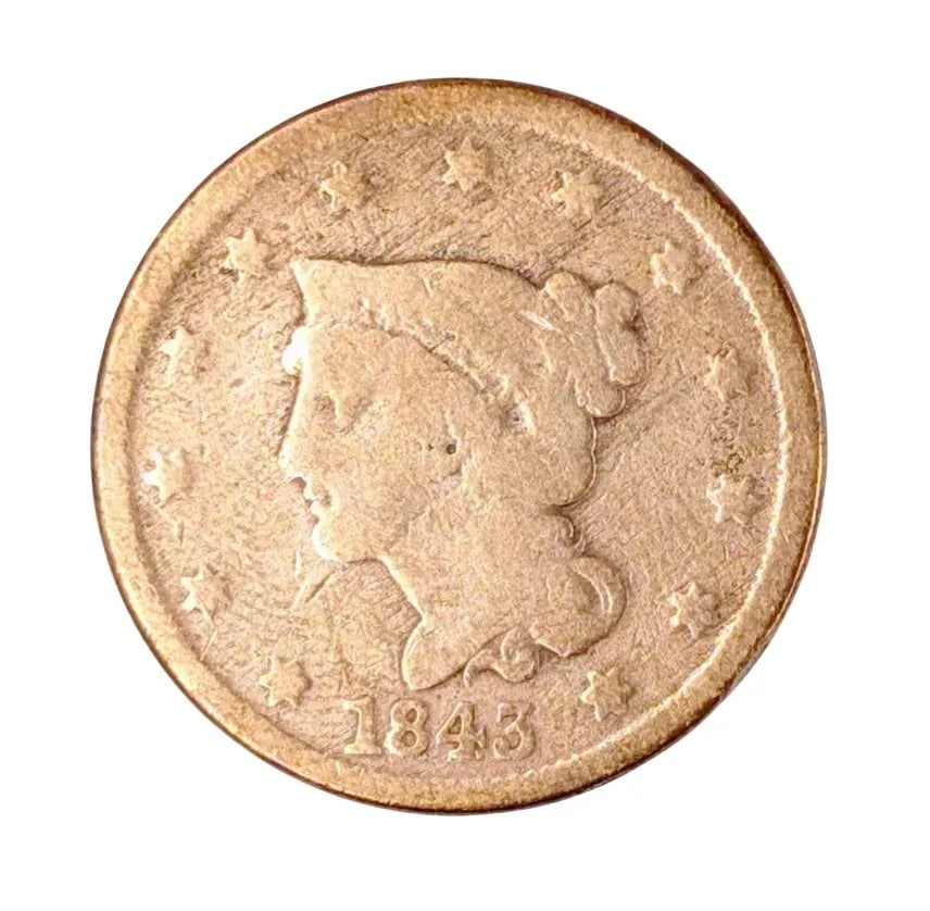 1843 Large Cent: _
