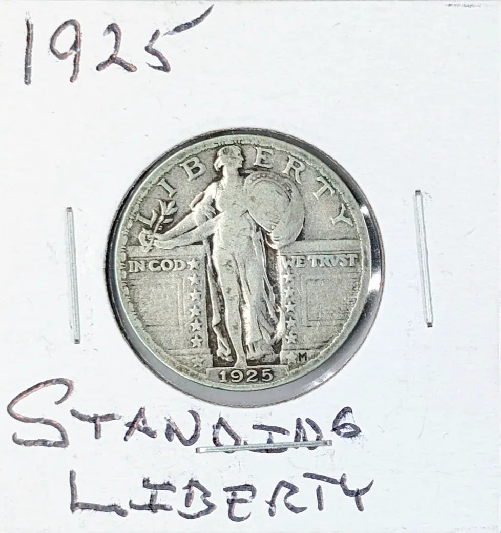 1925 Silver Standing Liberty Quarter: _