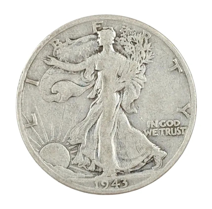 1943-D Silver Walking Liberty Half Dollar (1 of 2)