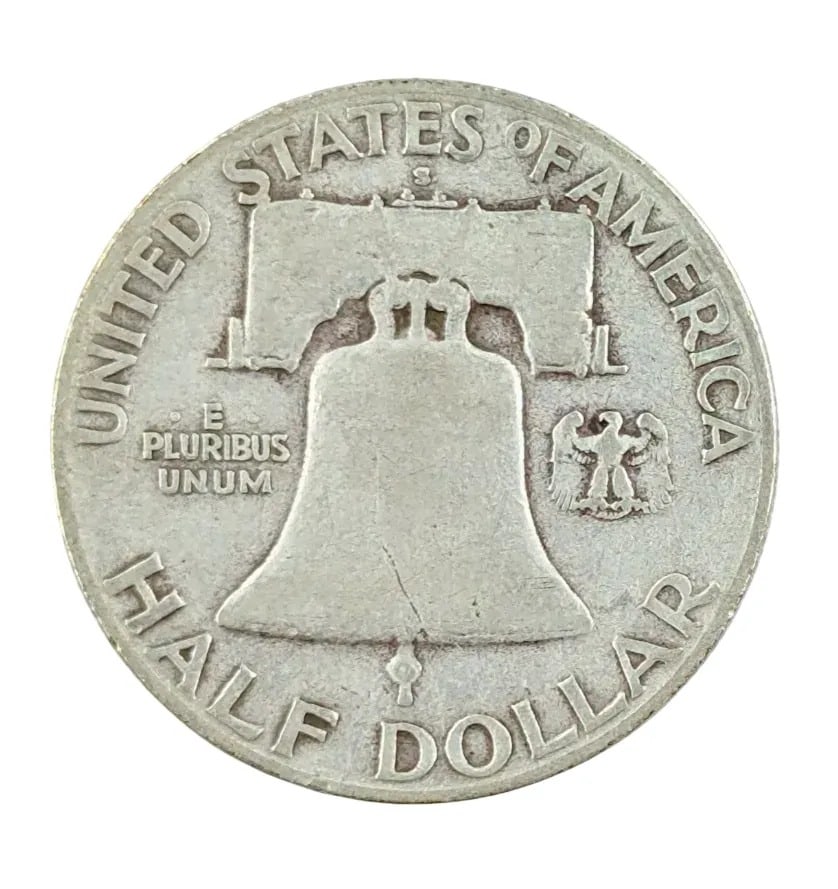 1949-S Silver Franklin Half Dollar- KEY Date! - 2