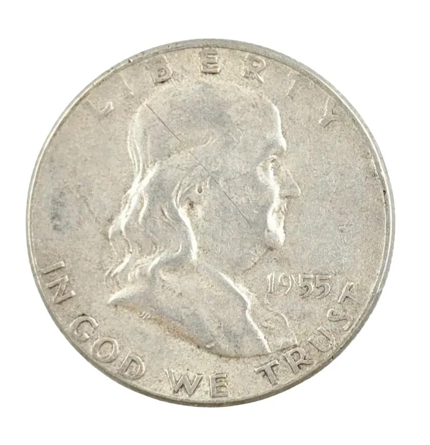 1955 Silver Franklin Half Dollar: _