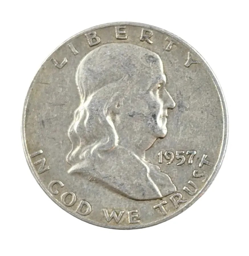 1957-D Silver Franklin Half Dollar: _