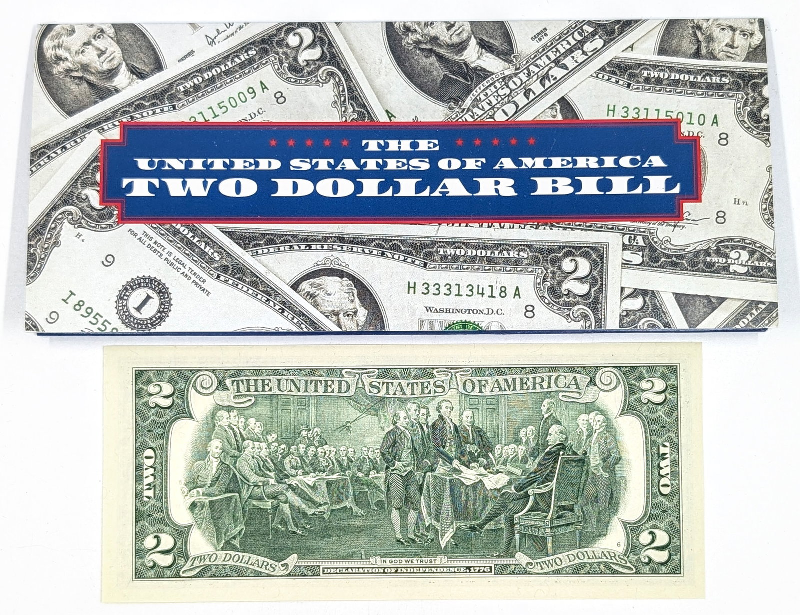 Commemorative Colorized $2 Note- Donald Trump - 2