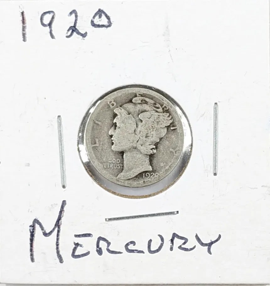 1920 Silver Mercury Dime: _