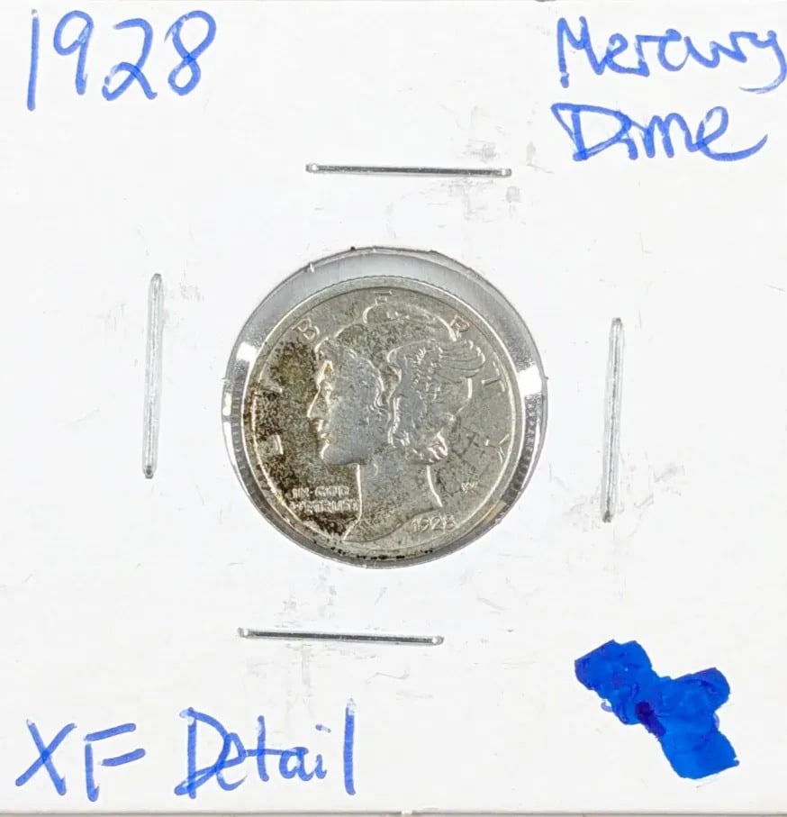 1928 Silver Mercury Dime: _