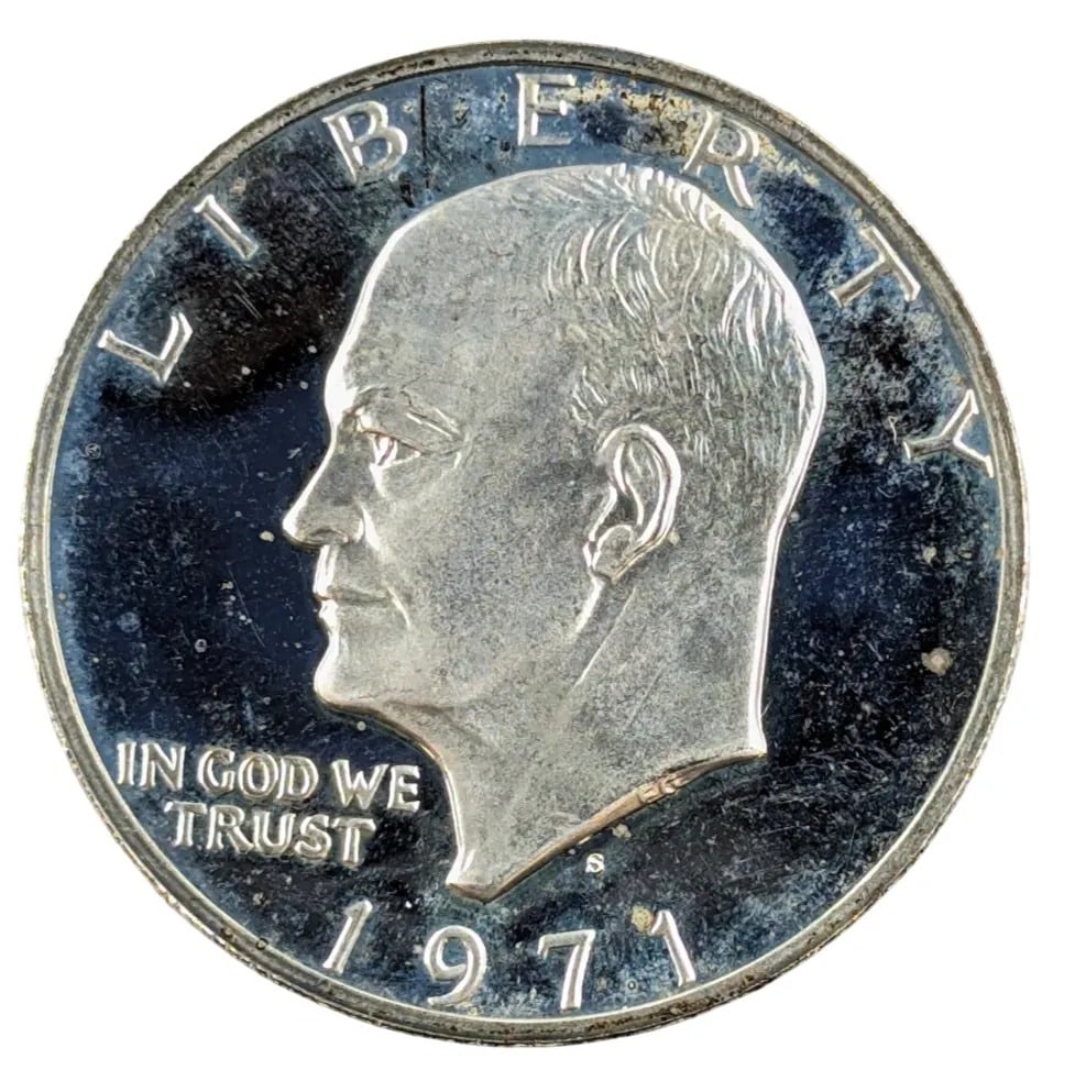1971-S Eisenhower " Ike" Uncirculated Silver Dollar (1 of 2)