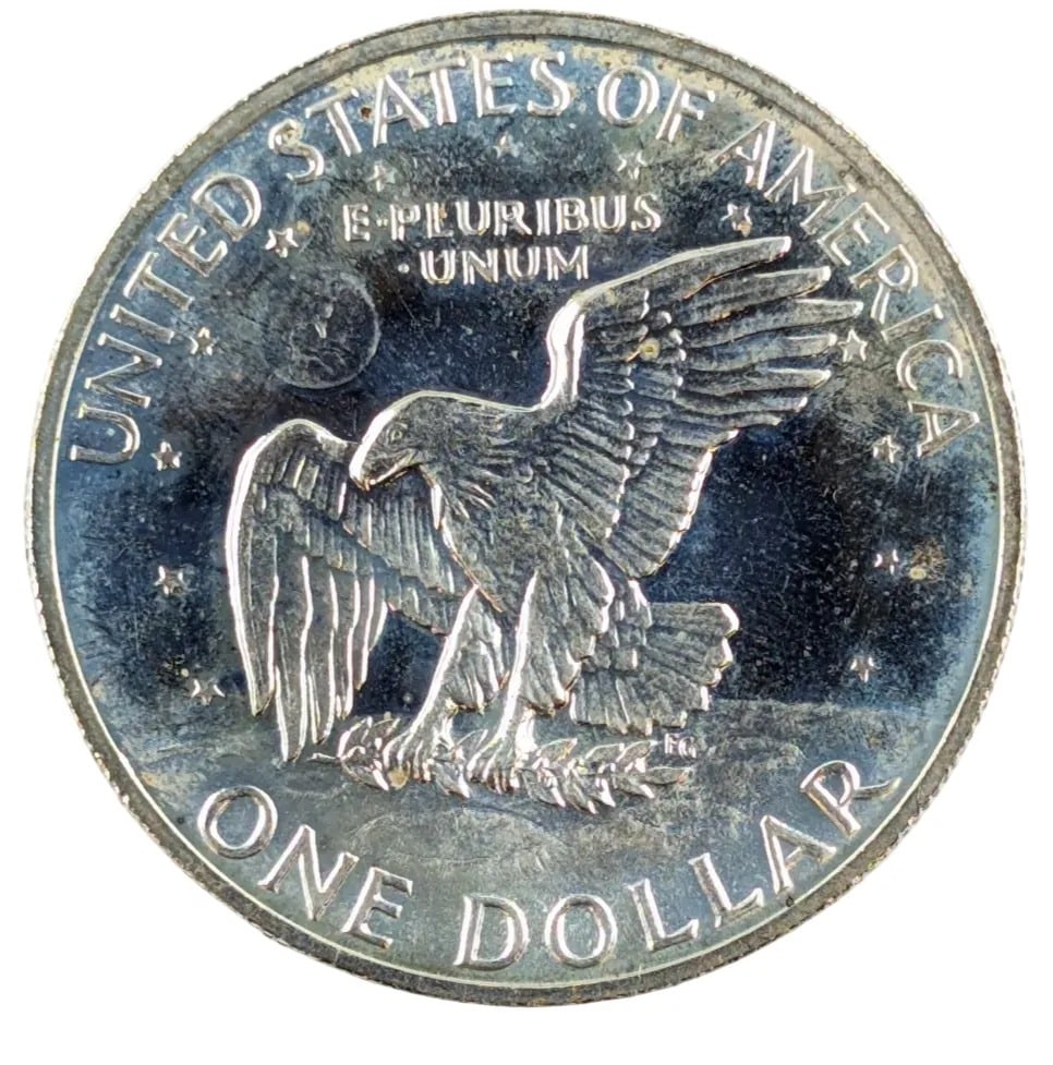 1971-S Eisenhower " Ike" Uncirculated Silver Dollar - 2