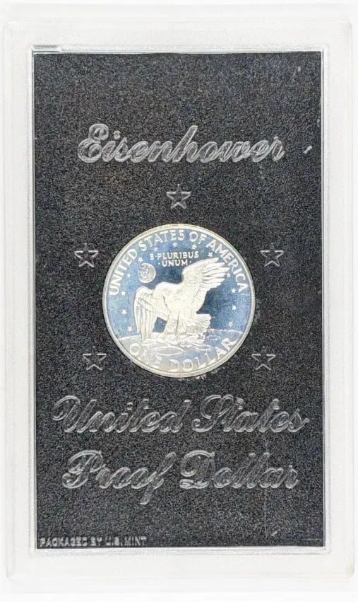 1971-S Eisenhower " Ike" Proof Silver Dollar - 2