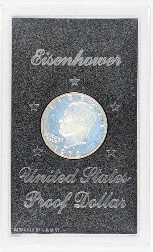 1972-S Eisenhower " Ike" Proof Silver Dollar: _