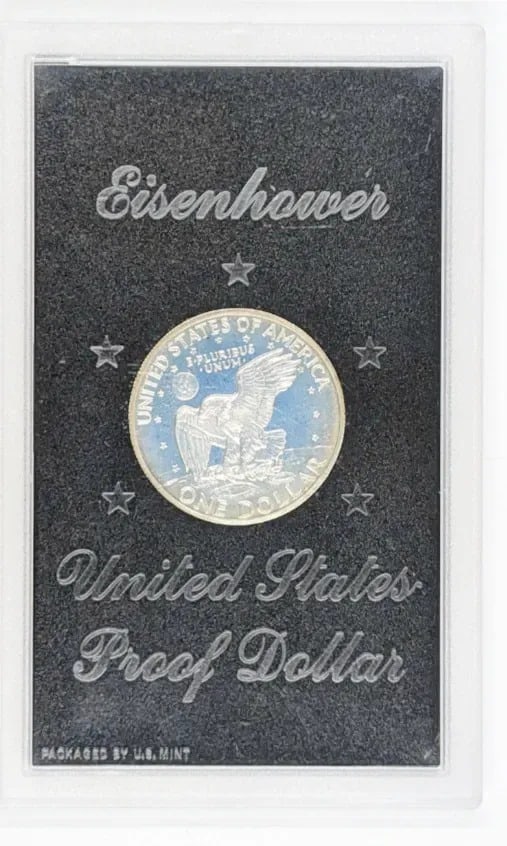 1972-S Eisenhower " Ike" Proof Silver Dollar - 2