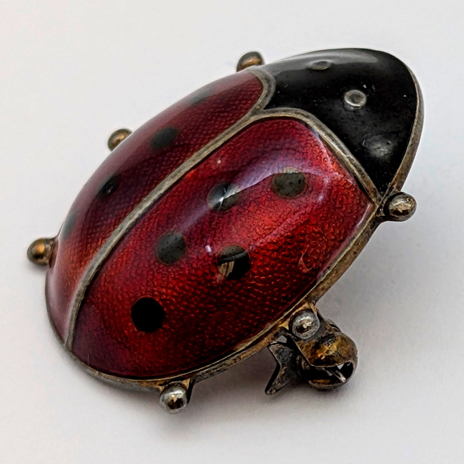 Vintage David-Andersen Sterling Silver Ladybug Brooch - 2