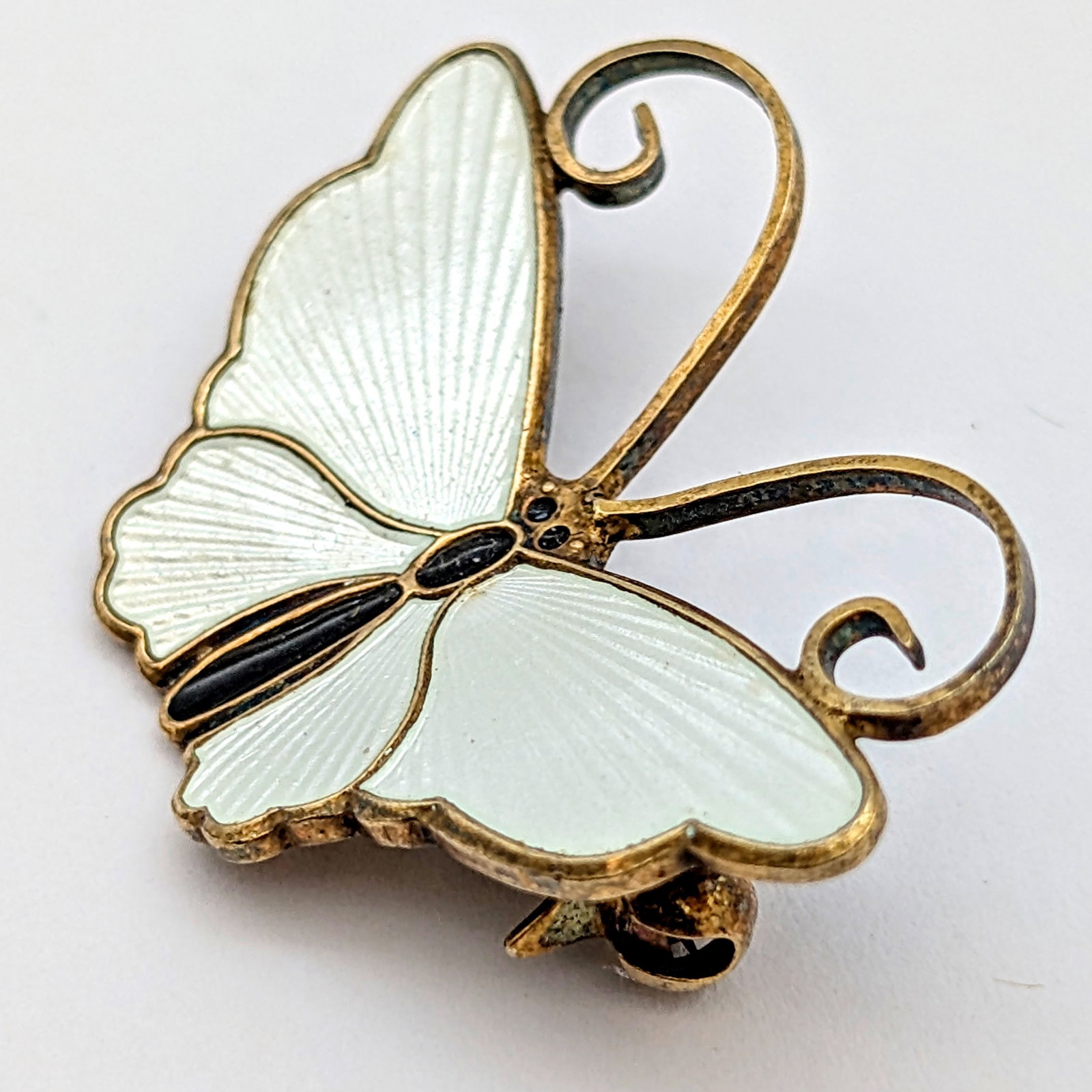 Vintage David-Andersen Sterling Silver Butterfly Brooch - 2