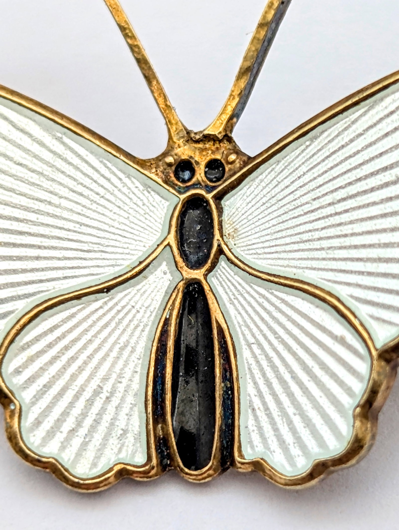 Vintage David-Andersen Sterling Silver Butterfly Brooch - 3