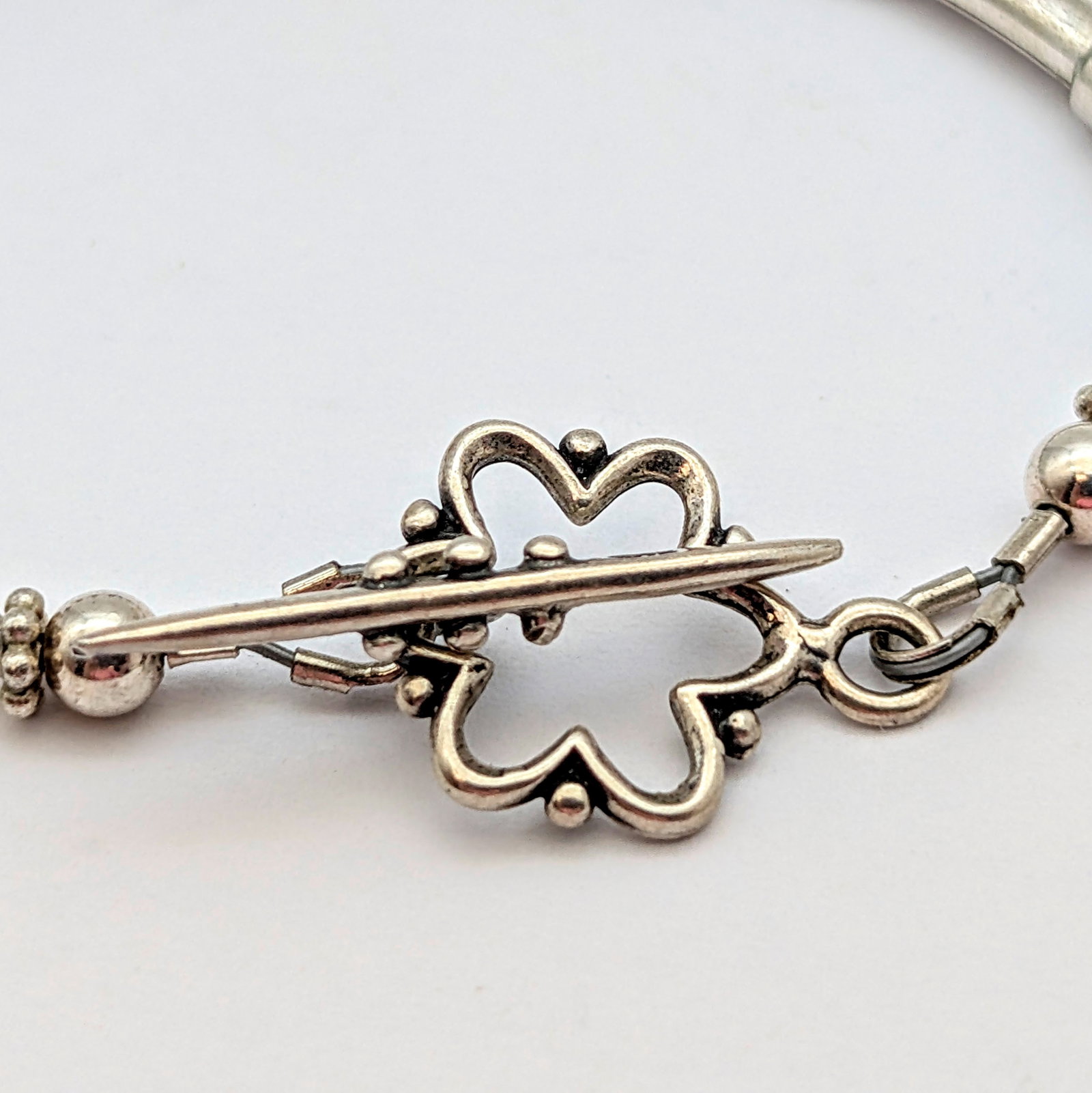 Timeless Sterling Silver Rhinestone Link Bracelet - 3