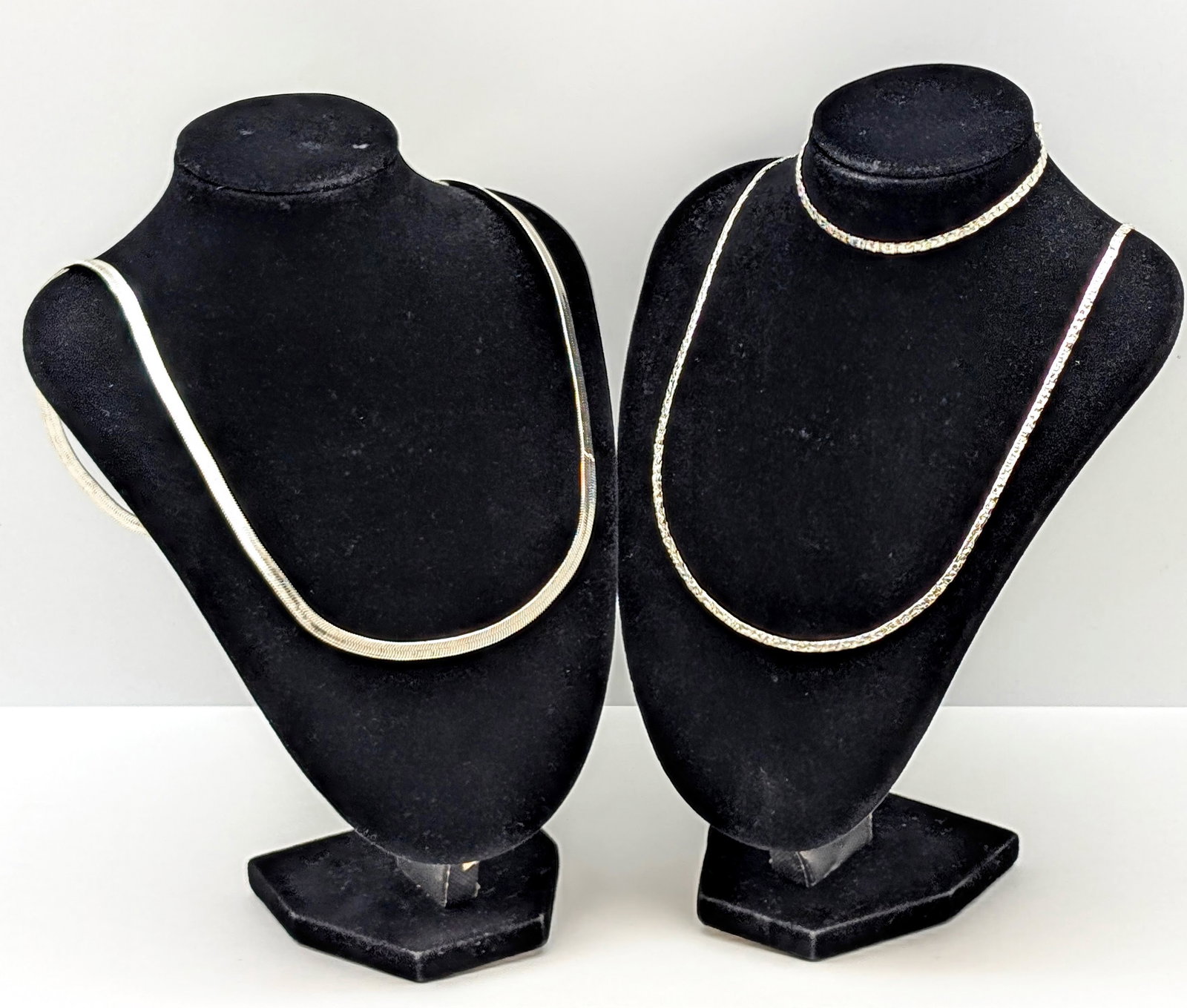 Lot of 3 Timeless 14k Gold Plated Tennis Necklaces and Bracelet: _