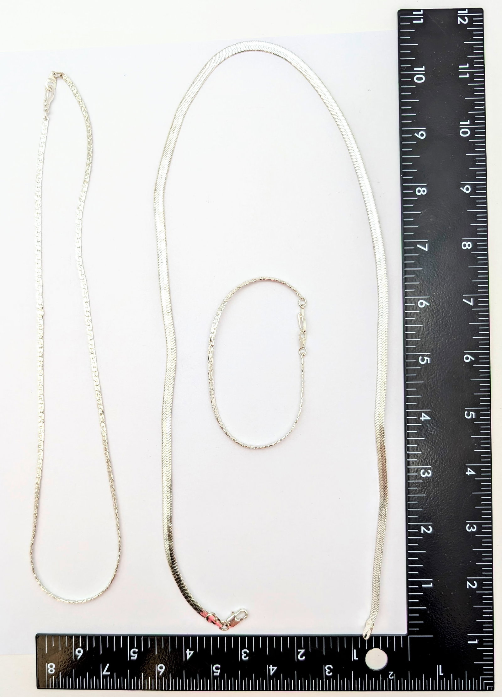 Lot of 3 Timeless 14k Gold Plated Tennis Necklaces and Bracelet - 9