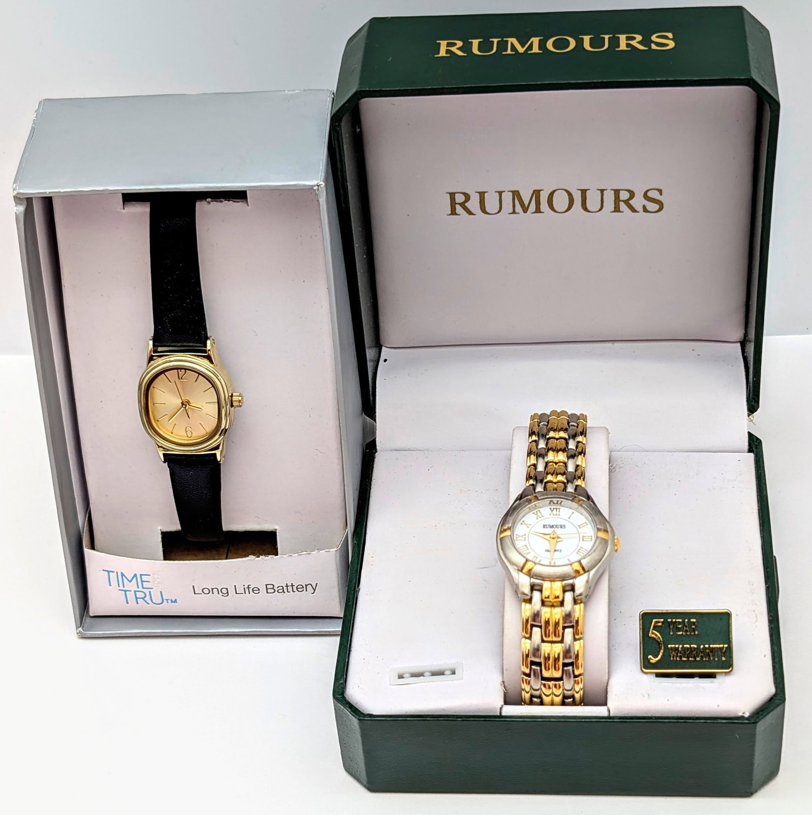 Lot of 2 Ladies Quartz Watches- Rumours, Time Tru: _