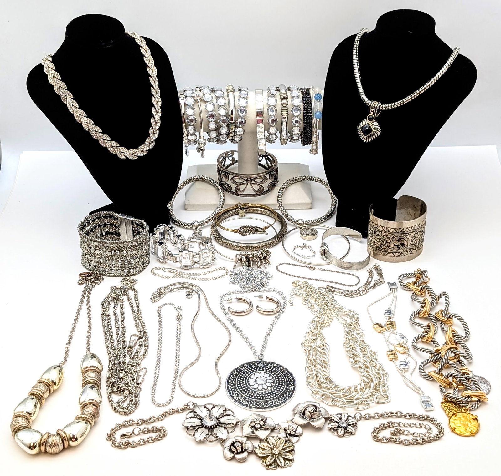 Large Lot of Costume Jewelry- Necklaces, Bracelets, etc - 2