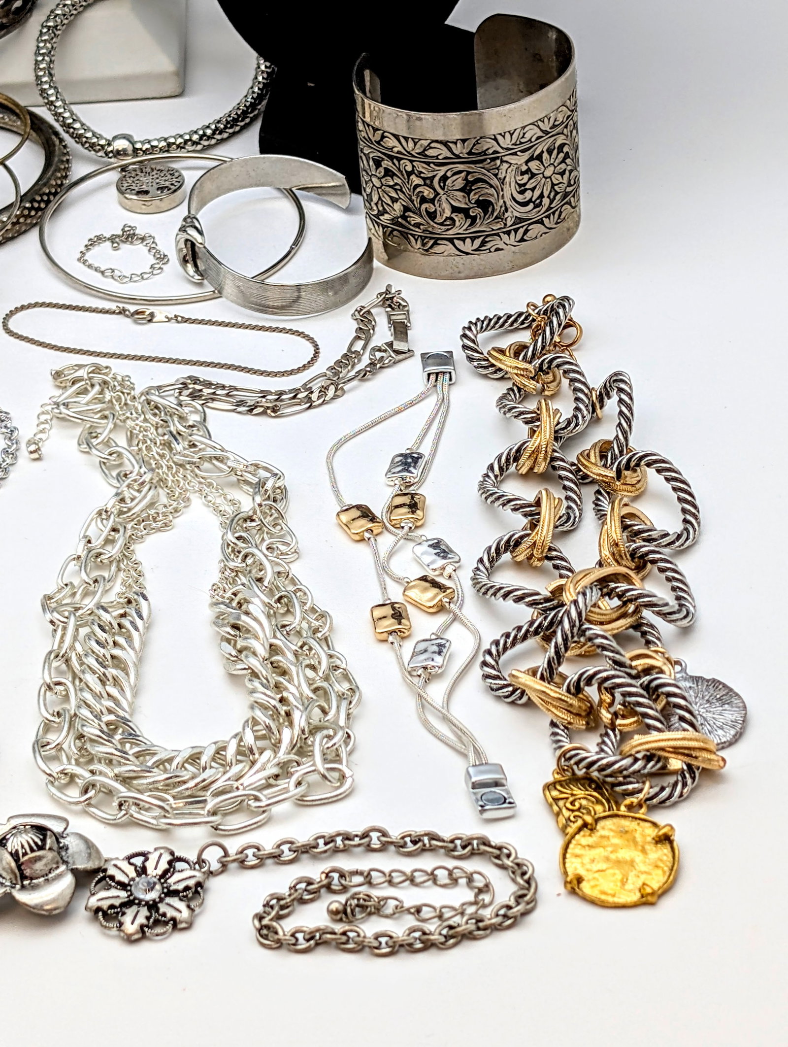 Large Lot of Costume Jewelry- Necklaces, Bracelets, etc - 8