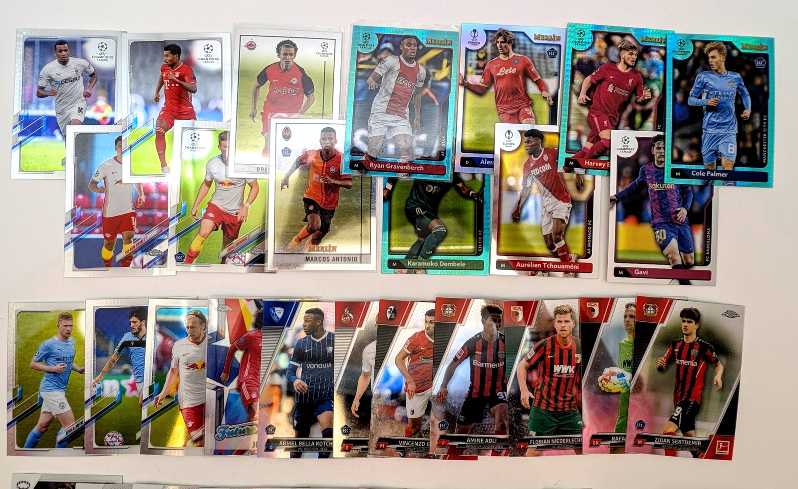 Large Lot of UEFA Soccer Trading Cards - 2
