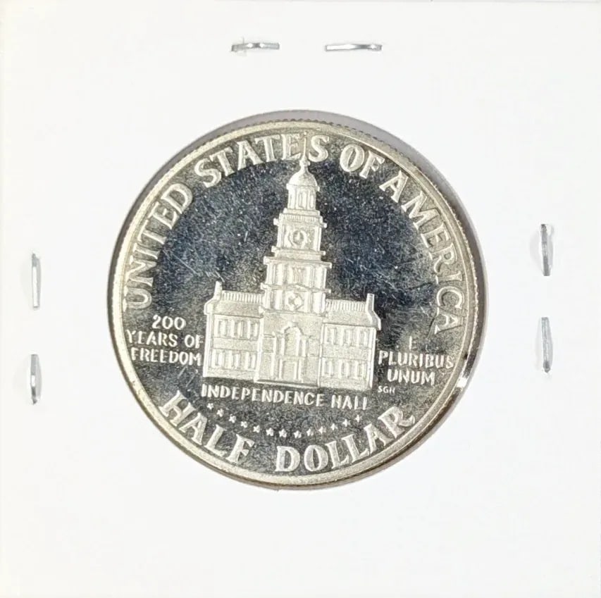 1976-S Proof Silver Bicentennial John F Kennedy Half Dollar - 2