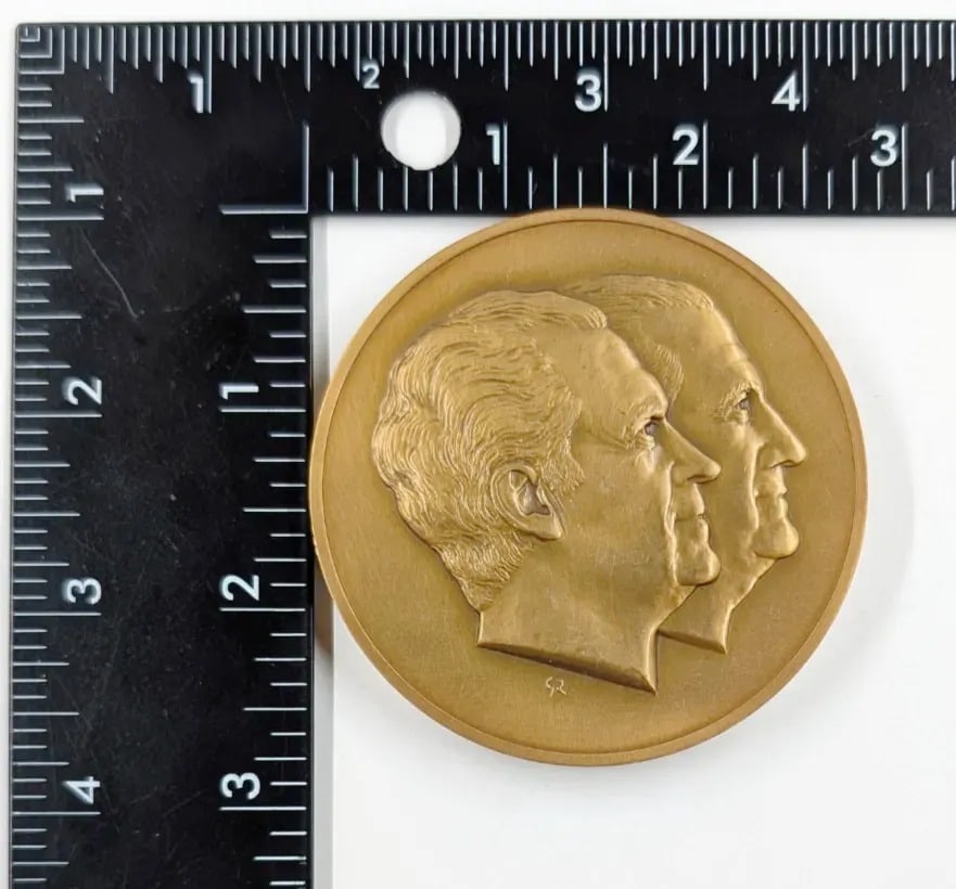 1973 Bronze Presidential Inaugural Medal- Nixon & Agnew: _