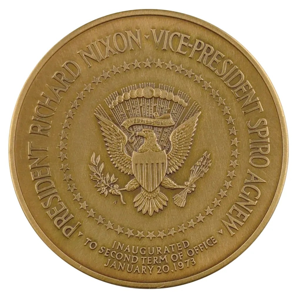 1973 Bronze Presidential Inaugural Medal- Nixon & Agnew - 3