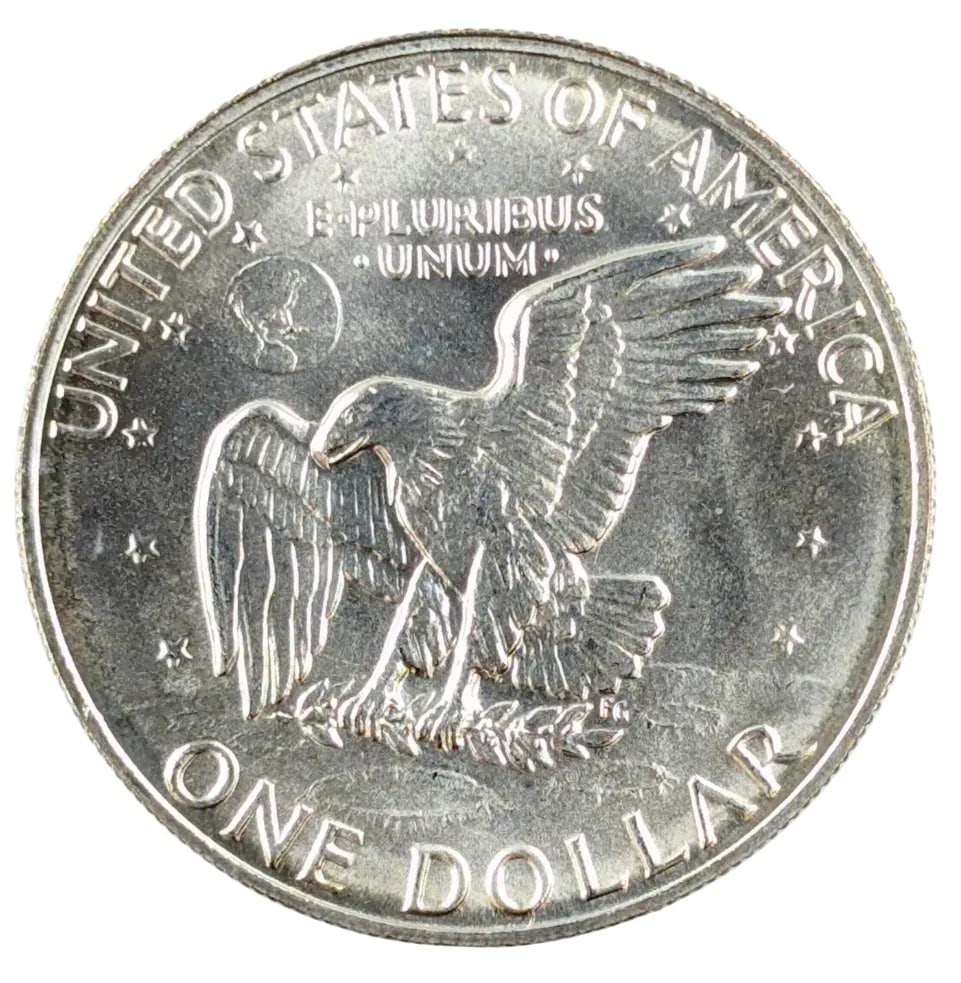 1973-S Eisenhower " Ike" Uncirculated Silver Dollar - 2