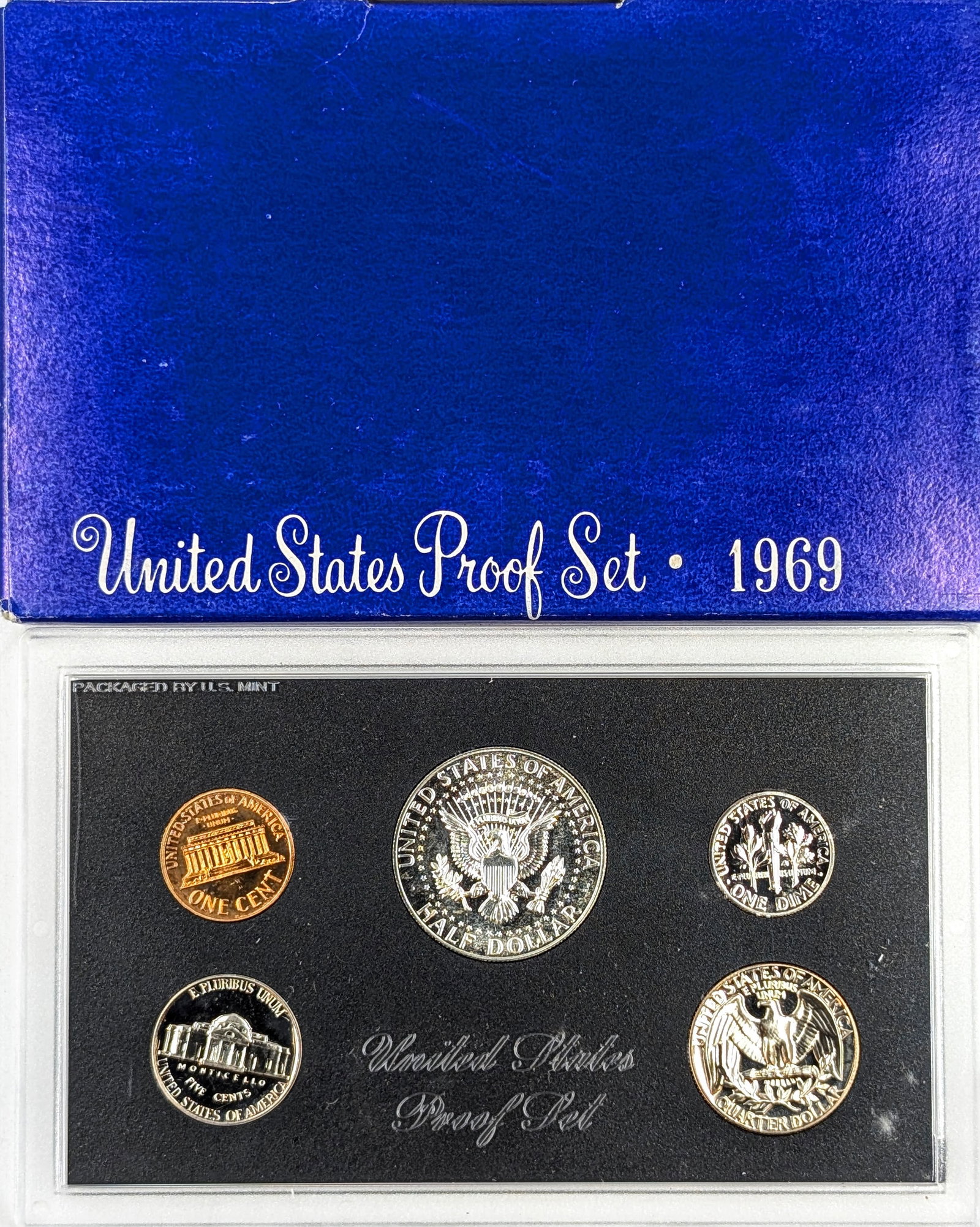 1969 US Proof Set w/ Silver JFK Half - 2