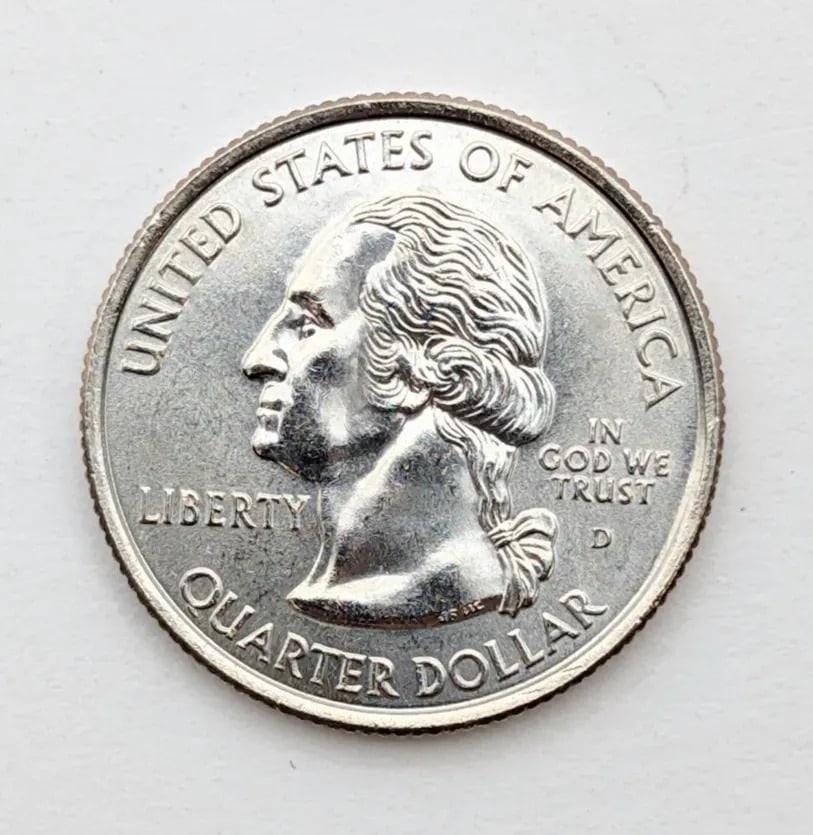 Tube of 40- 2001-D Uncirculated Washington State Quarters- NC - 2