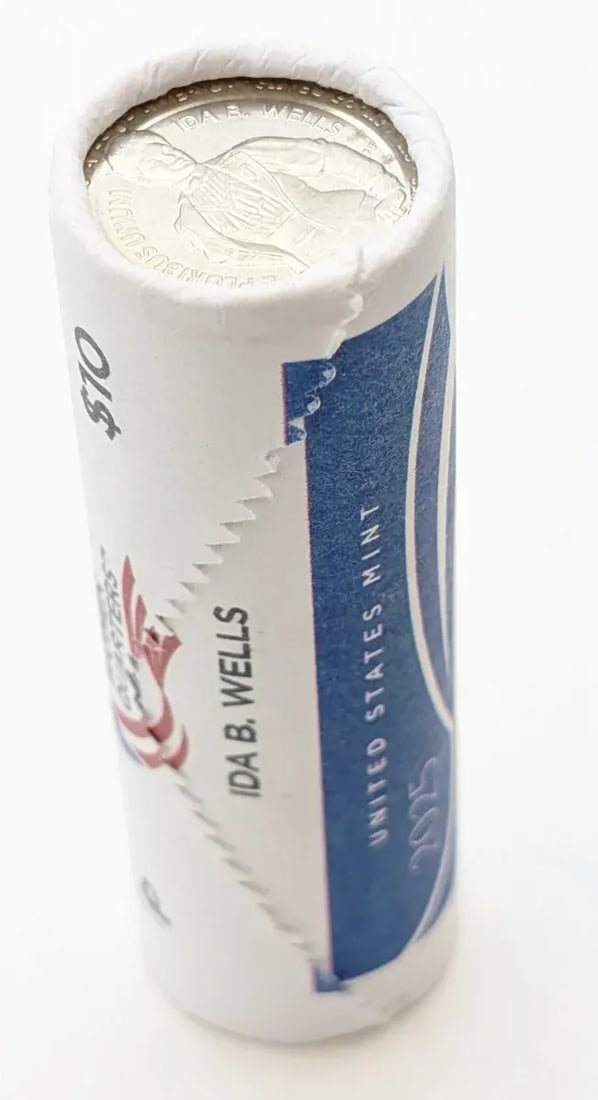 Original Roll of 40- 2025 American Women Quarters- Ida B. Wells: Uncirculated