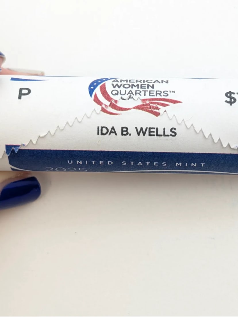 Original Roll of 40- 2025 American Women Quarters- Ida B. Wells - 4