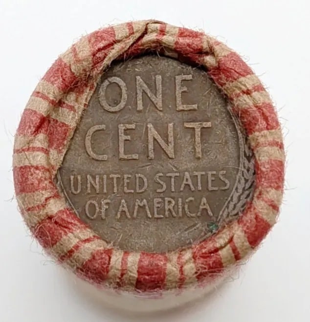 Roll of 50 Mixed Dates Wheat Cents - 2