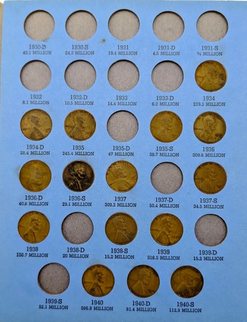Whitman Lincoln Head Cent Coin Album Number One - 4