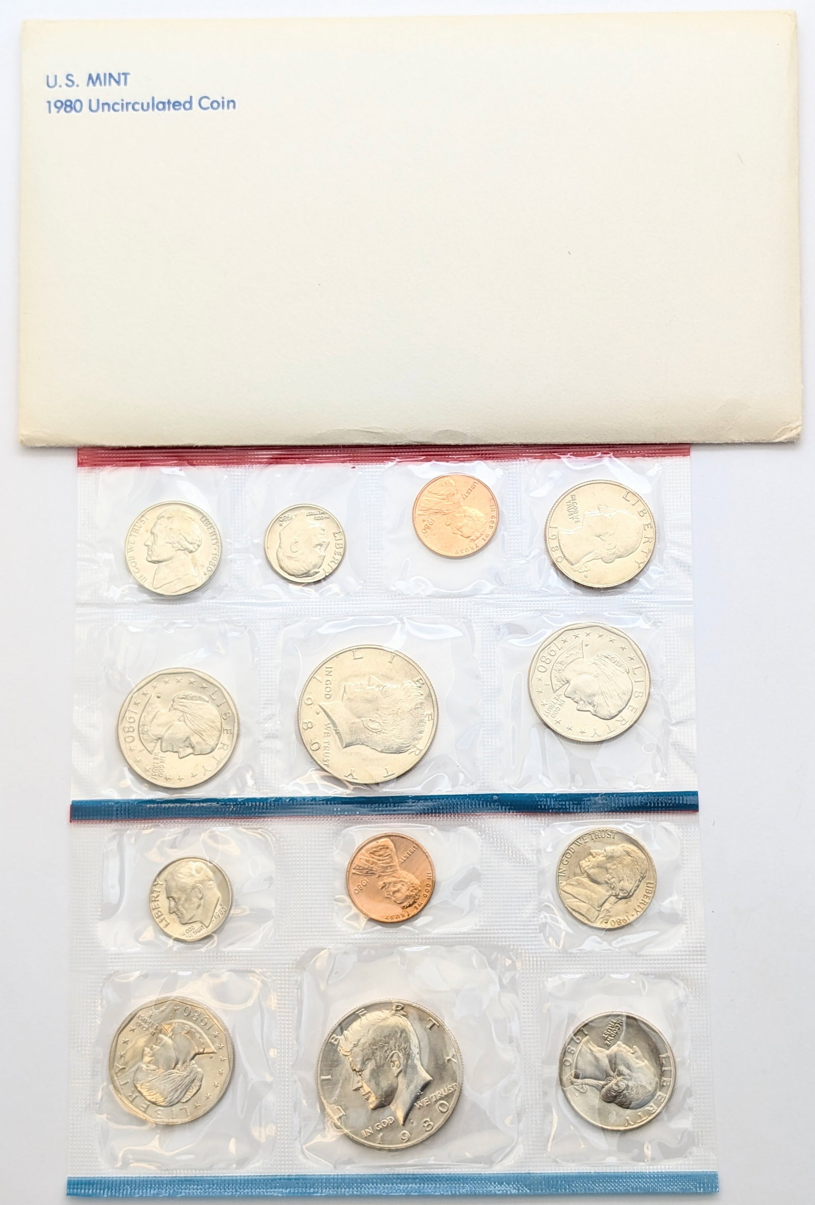 1980 US Mint Uncirculated Coin Set (1 of 2)