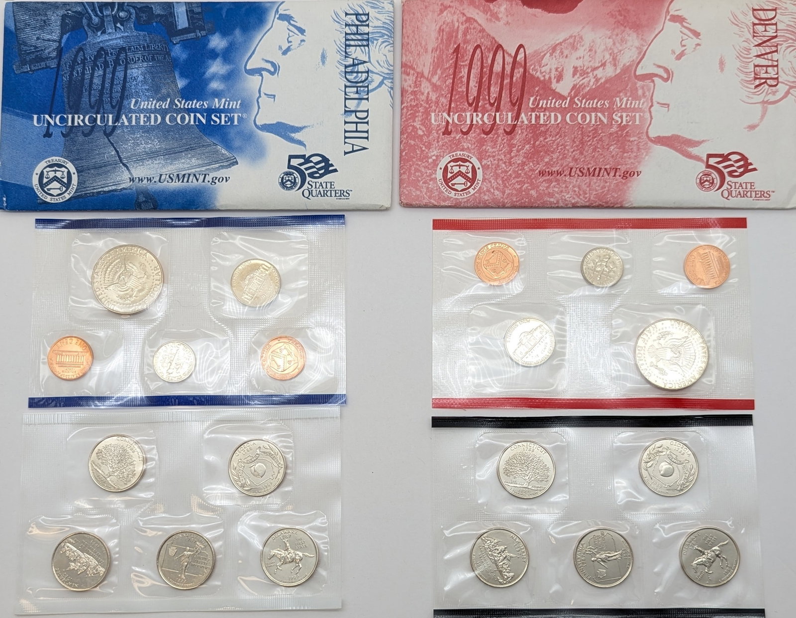 1999 US Mint Uncirculated Coin Set - 2
