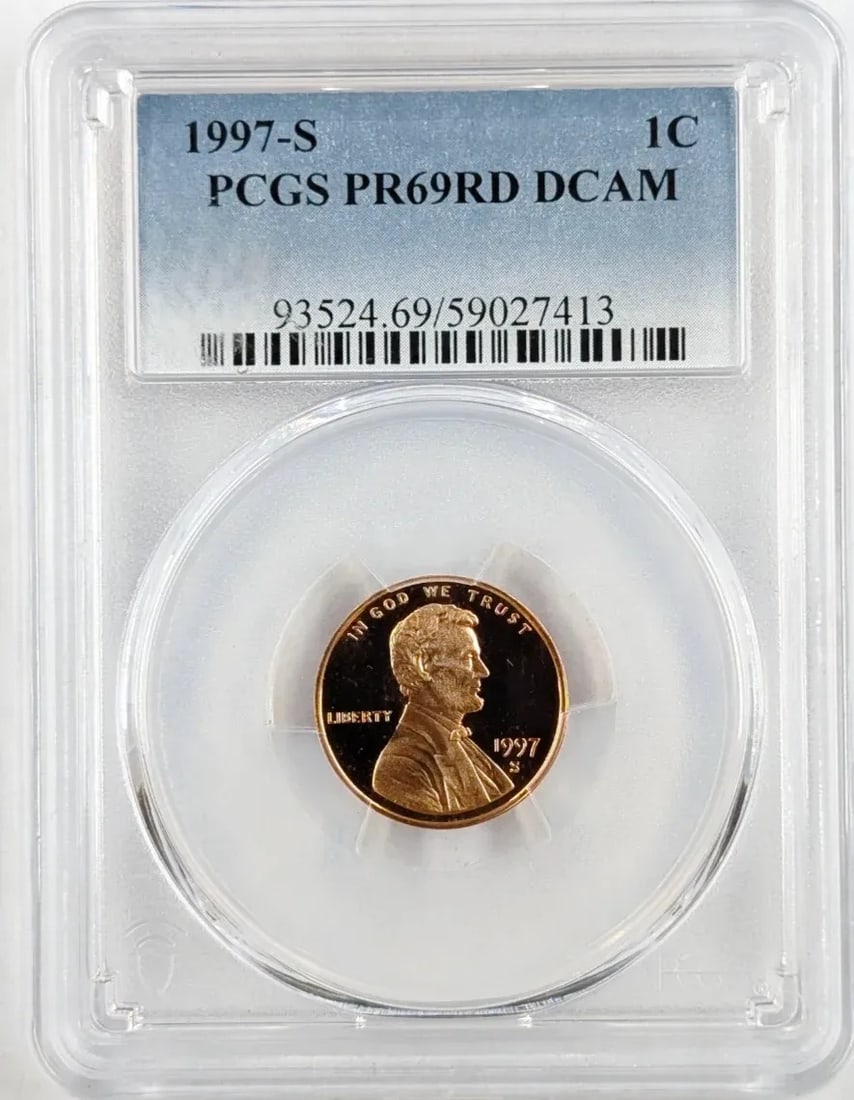 PCGS 1997-S PR69 Lincoln Cent: _
